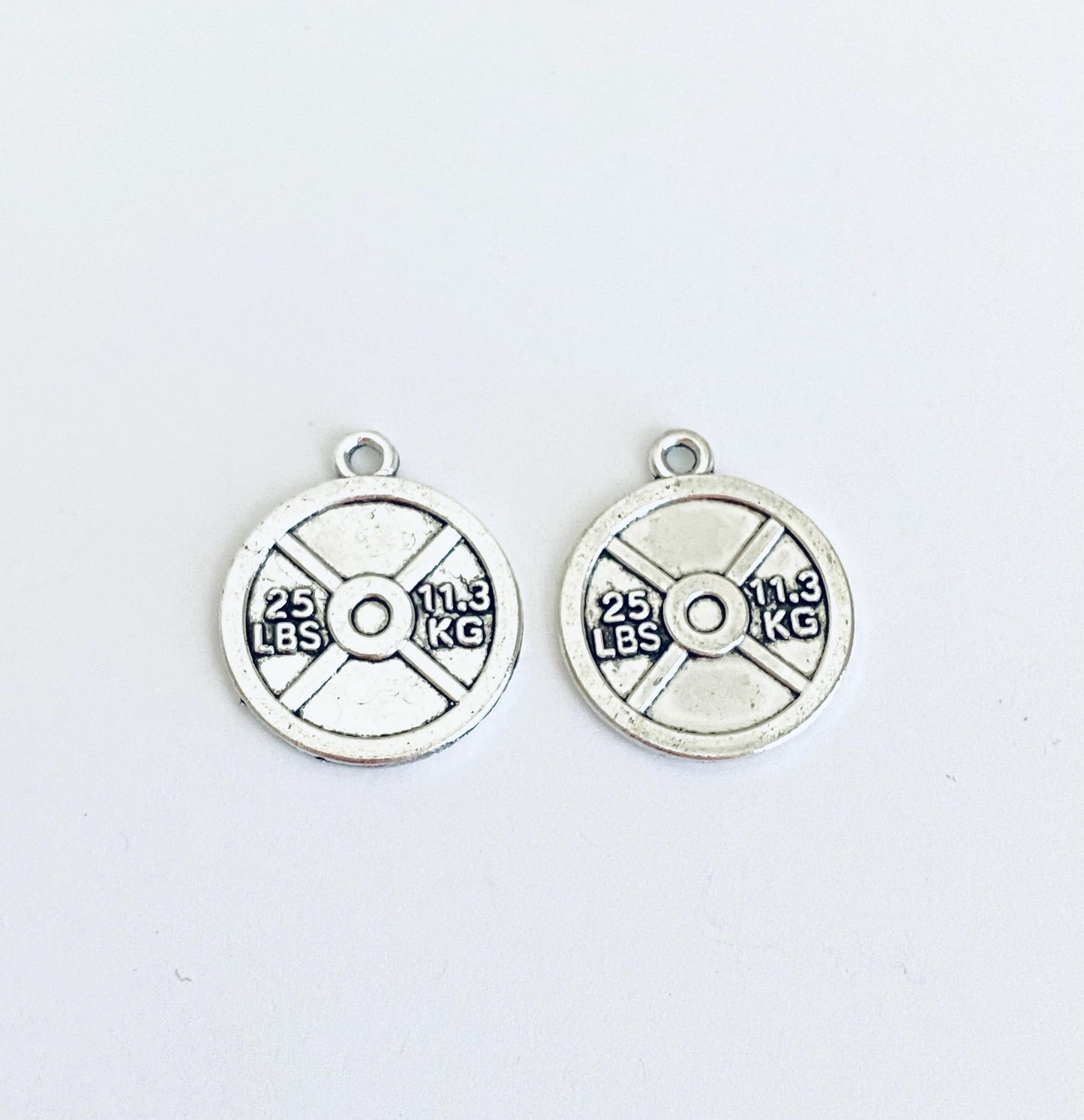 Dumbbell Plate Charm