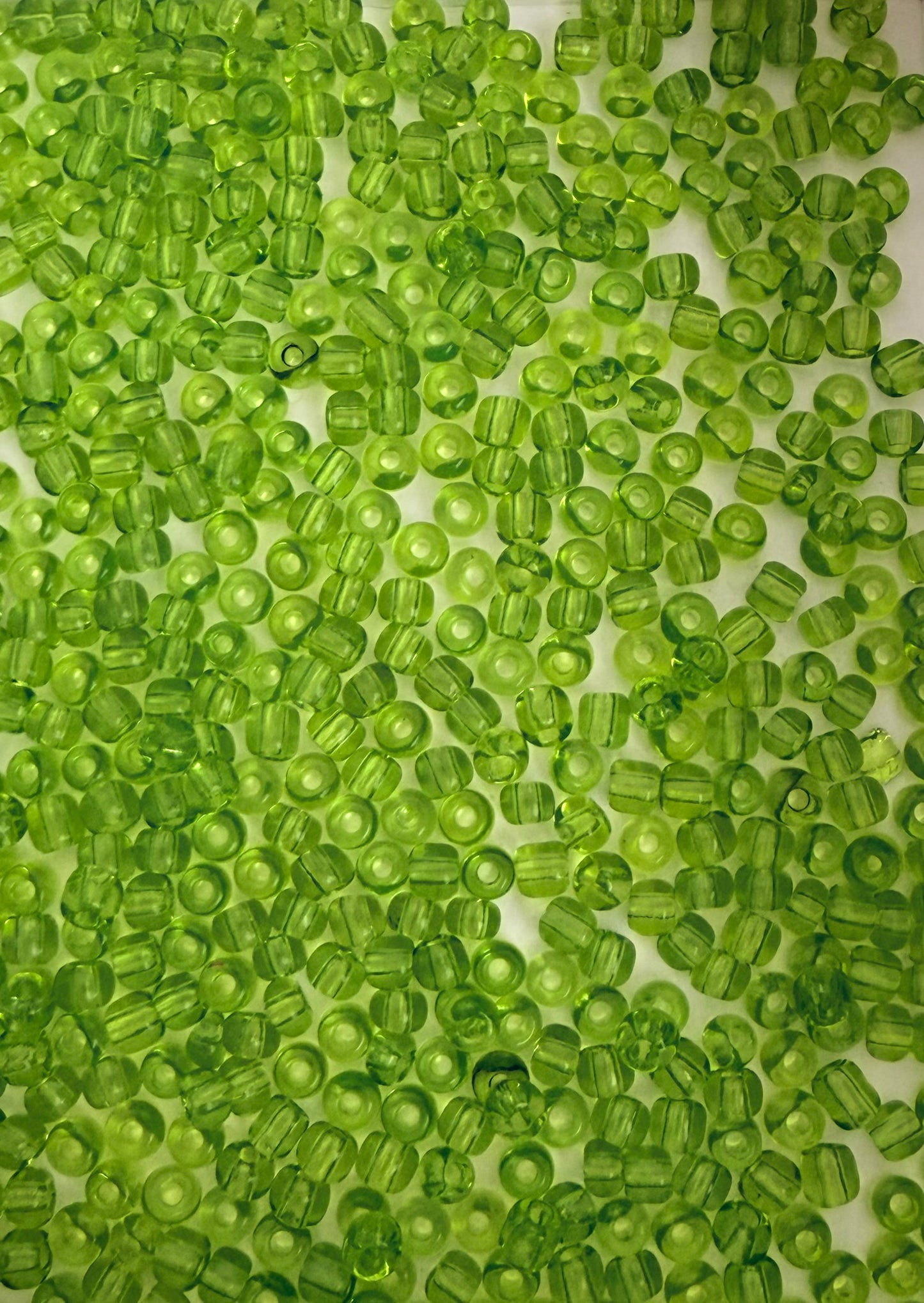 3mm Green Seed Beads • Lime Green & Dark Green Glass Beads for Jewelry Making, DIY Crafts