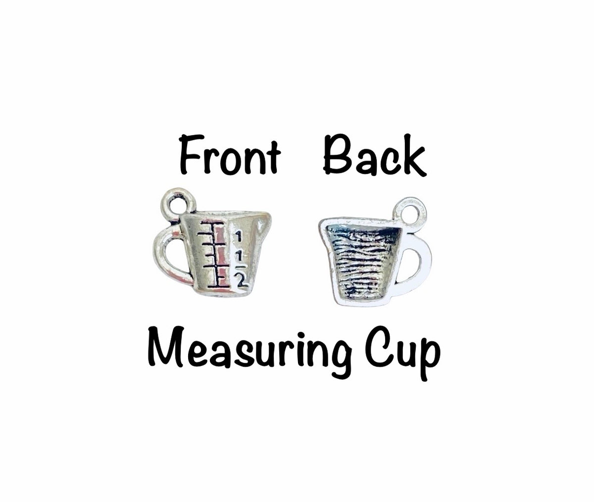 Base Metal Small Baking Charms (Tiny Measuring Cup • Stand Mixer • Muffin Pan • Whisk • Cookbook)