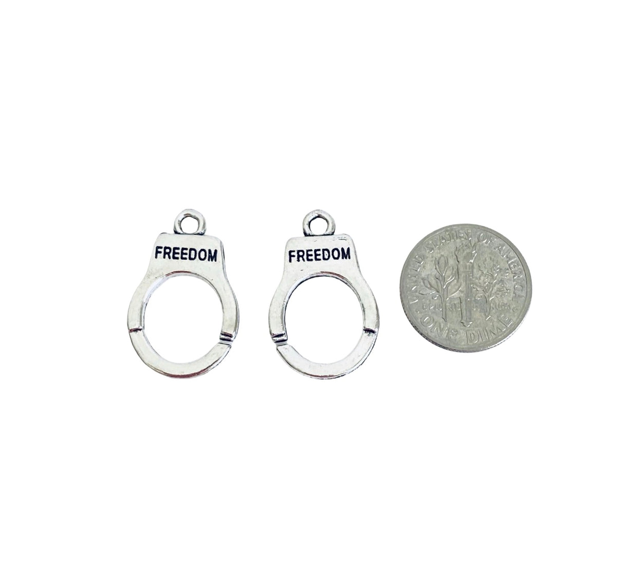 Base Metal Handcuff Charms