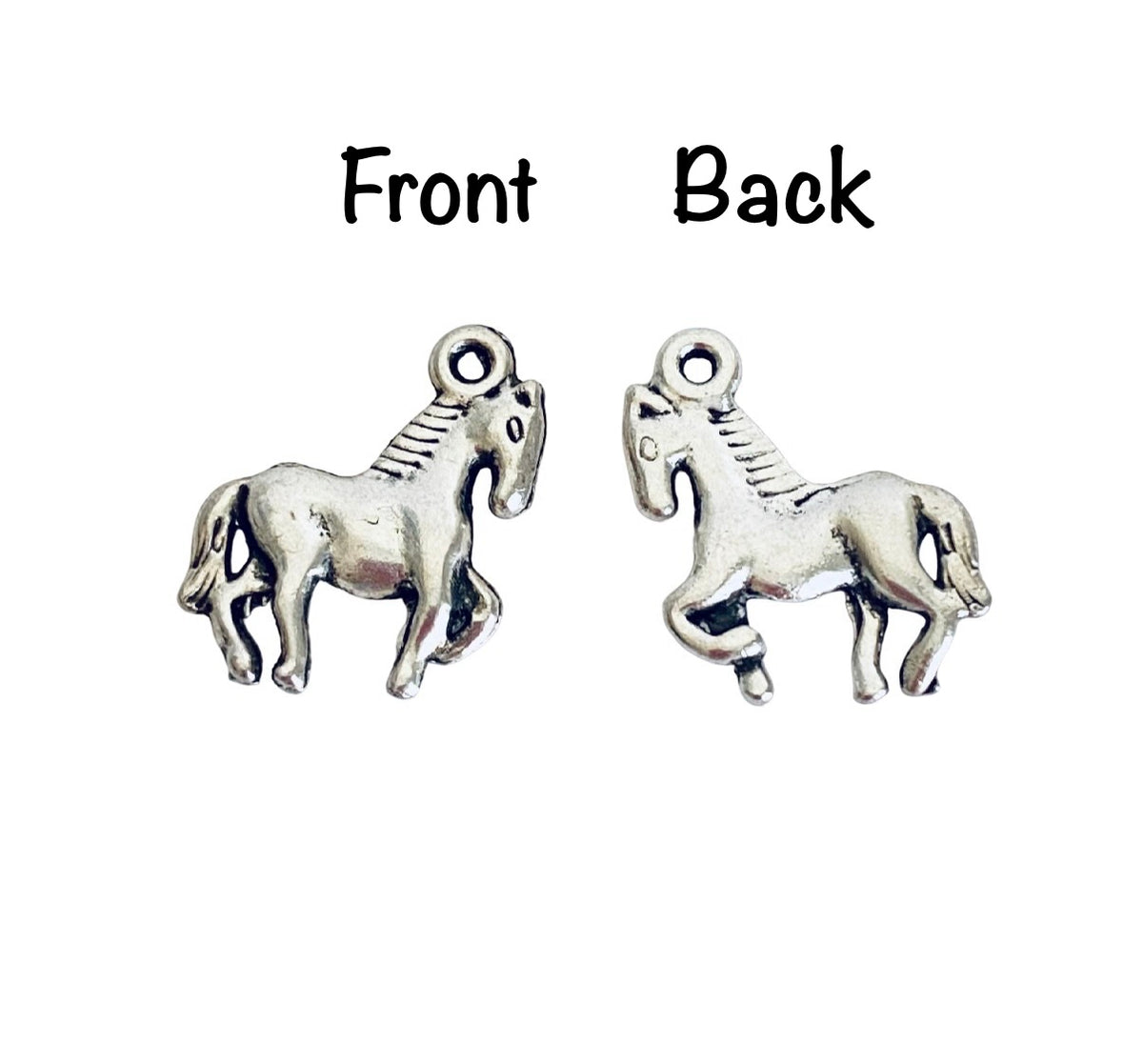 Base Metal Pony Charm