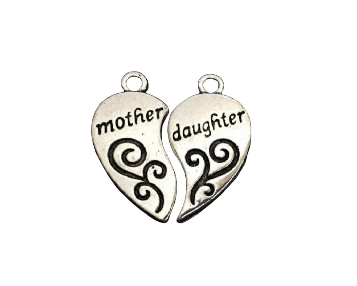 Base Metal Mother & Daughter Charms