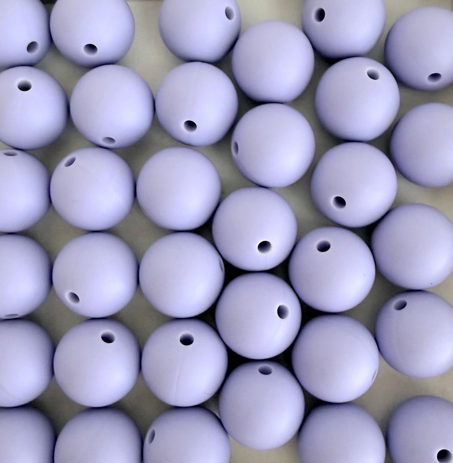 15mm Light Purple Silicone Beads • Round Beads (Sold Per Piece) for Jewelry Making, Keychains & DIY Crafts