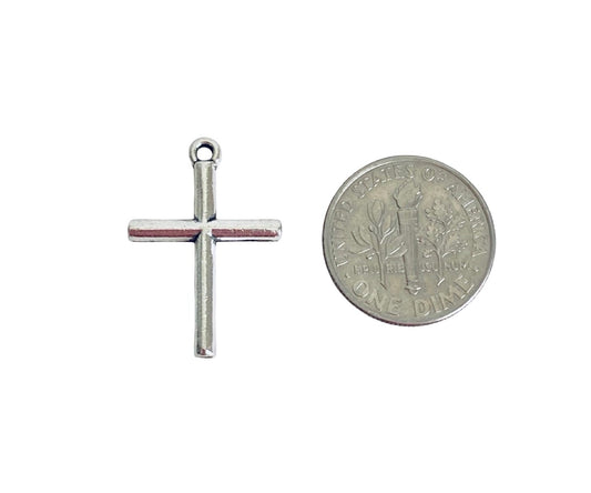 Base Metal Small Cross Charms