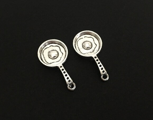 Frying Pan Egg Charm