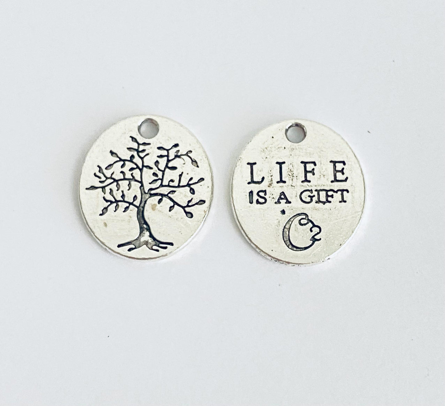 Base Metal Life is a Gift Charm