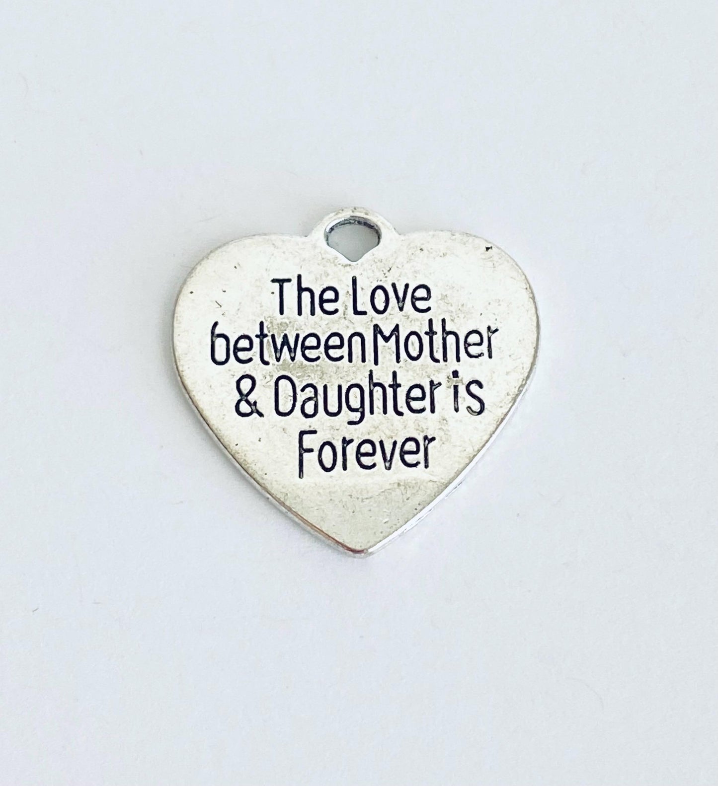 Base Metal Mother & Daughter Forever Heart Charm