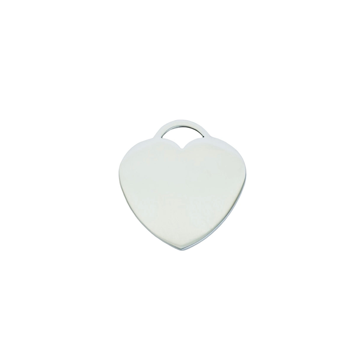 25mm Shiny Stainless Steel Heart Blanks