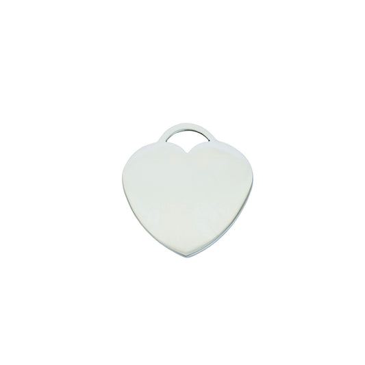 25mm Shiny Stainless Steel Heart Blanks