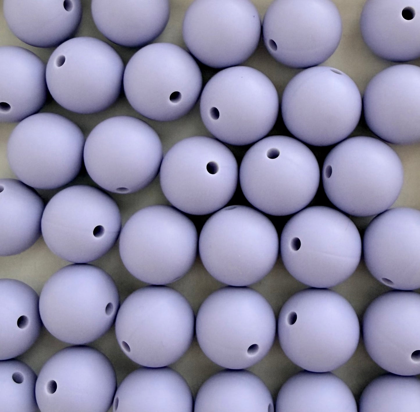 15mm Light Purple Silicone Beads • Round Beads (Sold Per Piece) for Jewelry Making, Keychains & DIY Crafts