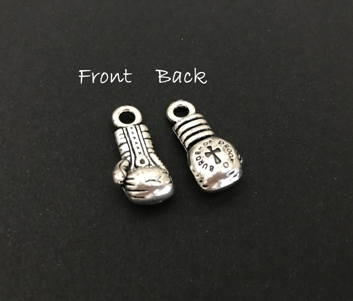 Base Metal Boxing Glove Charm