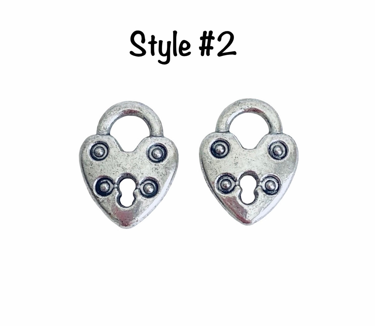 Base Metal Lock Charms
