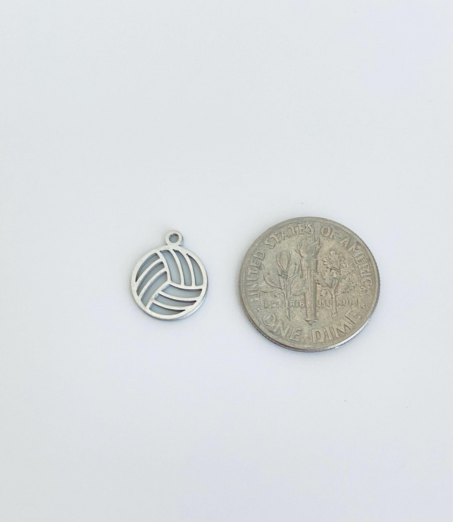 Stainless Steel Sports Charm • Football • Volleyball • Basketball • Soccer Charm