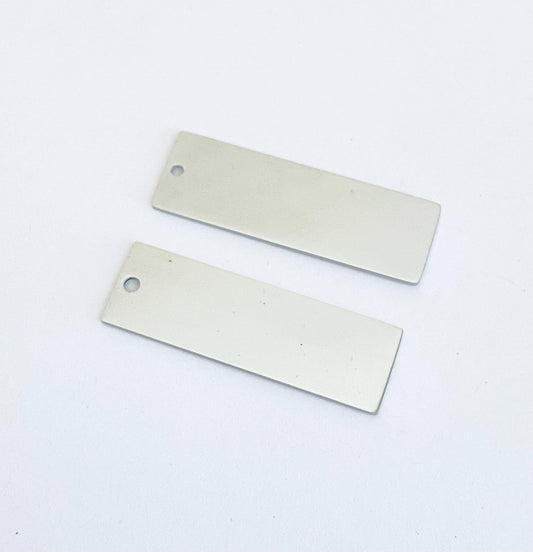 Engravable Stainless Steel Long Bar (12mm x 38mm)