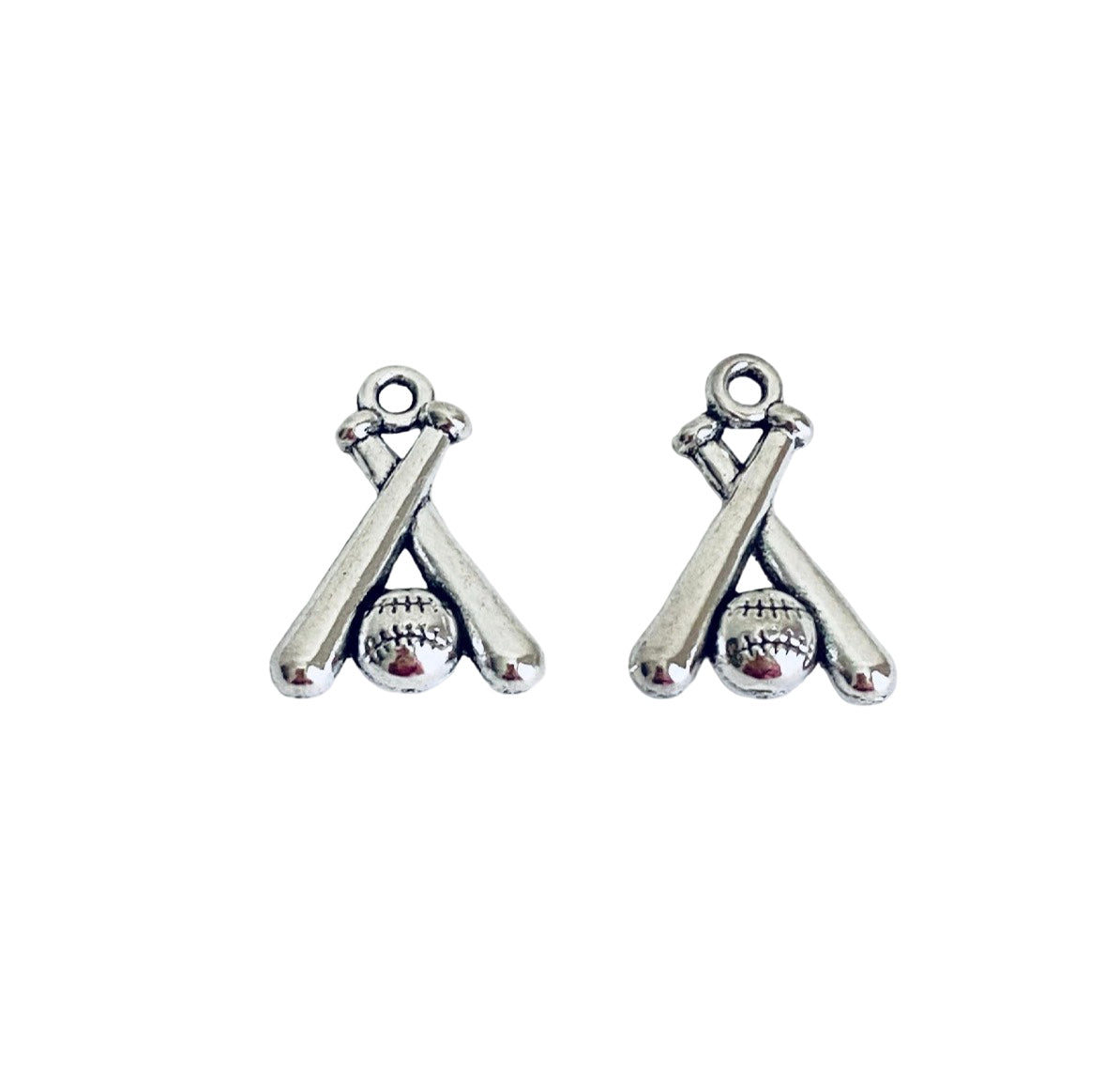 Base Metal Baseball Bats Charm