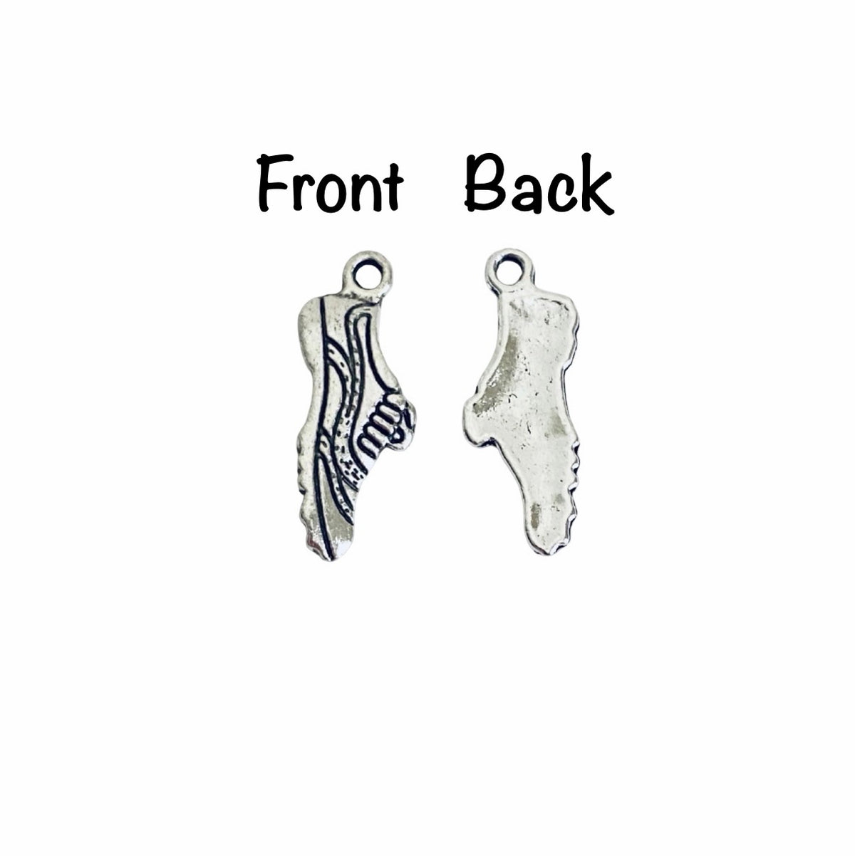 Base Metal Small Running Shoe Charm