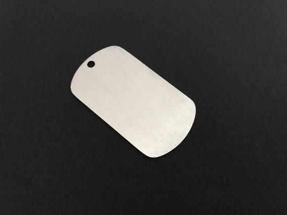 Engravable Stainless Steel Dog Tag Blank (28mm x 50mm)