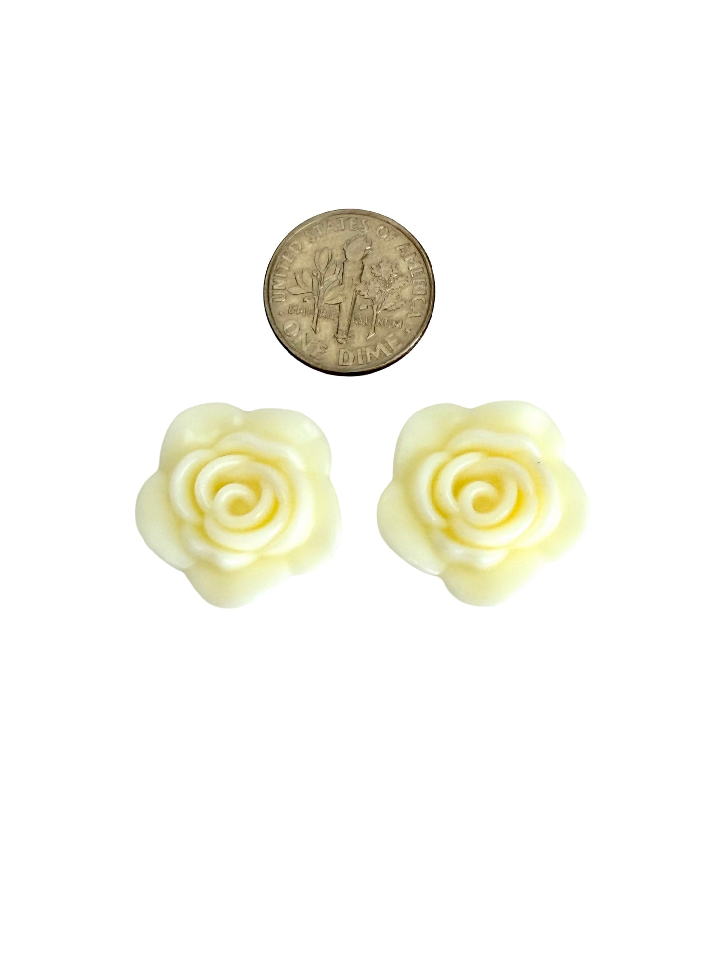 Large Acrylic Rose Flower Beads • Floral Beads for Jewelry Making
