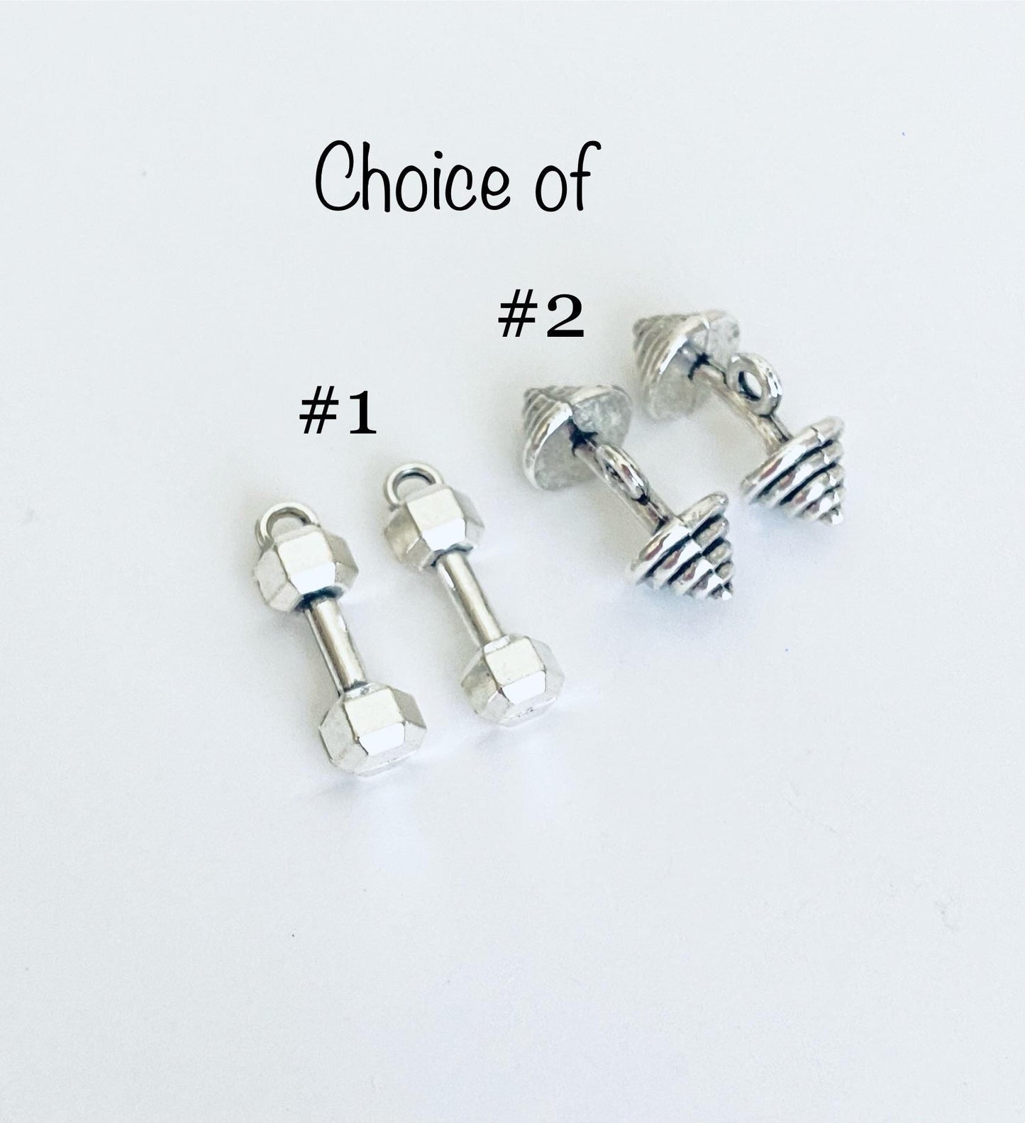 Small Dumbbell Charm