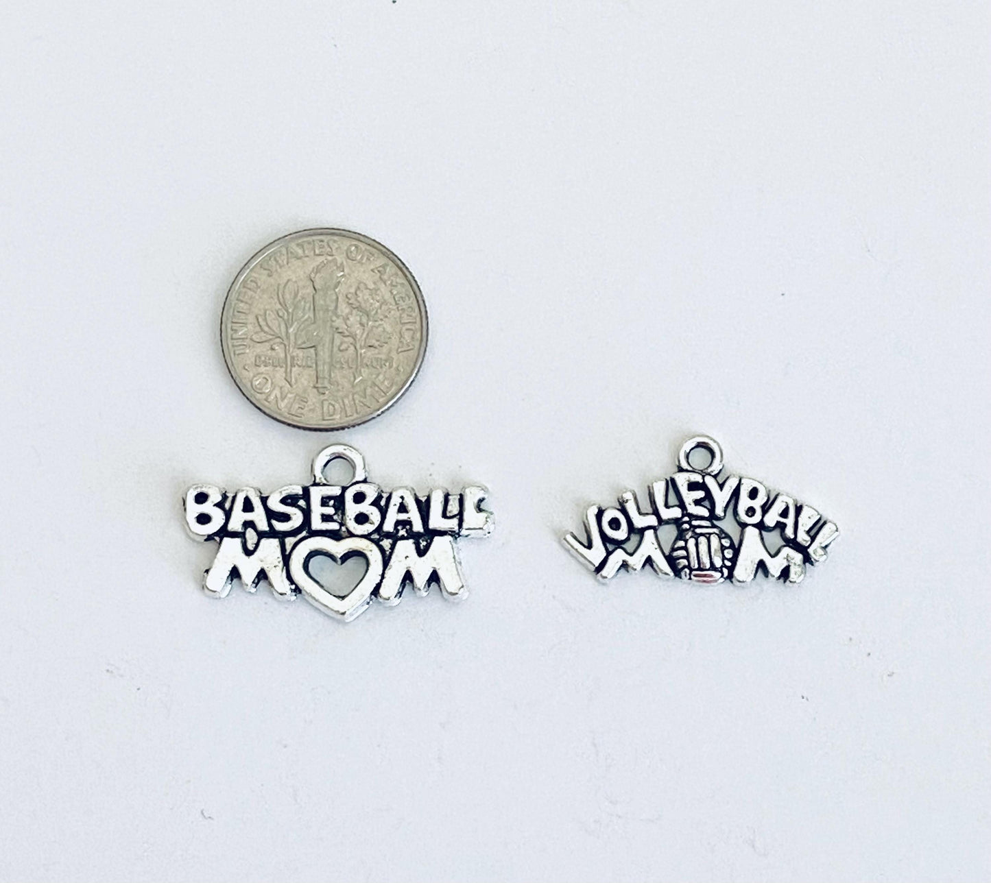Sports Mom Charm (Baseball Mom OR Volleyball Mom)