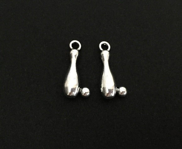 Small Bowling Pin Charm
