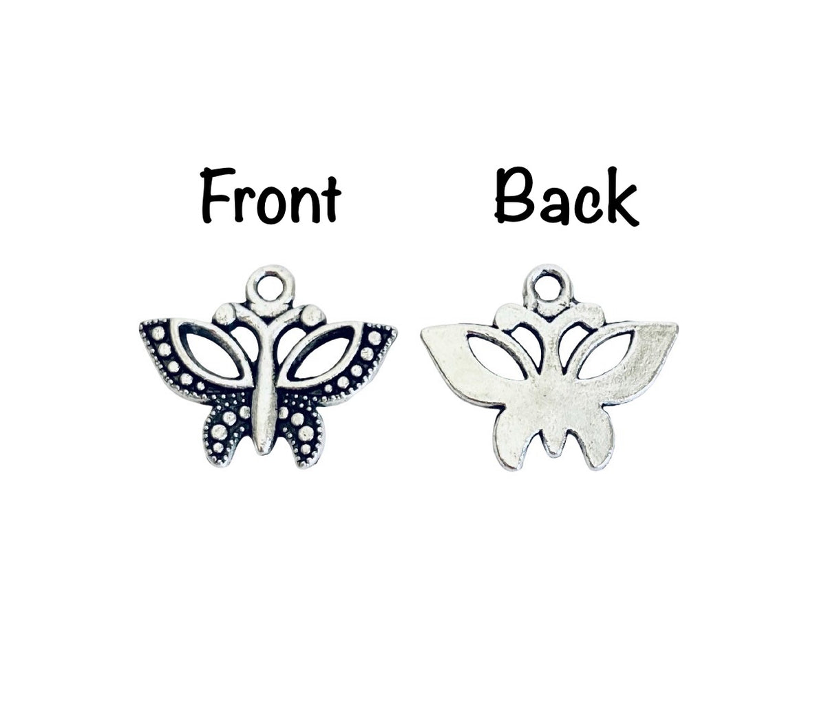 Base Metal Butterfly Charm