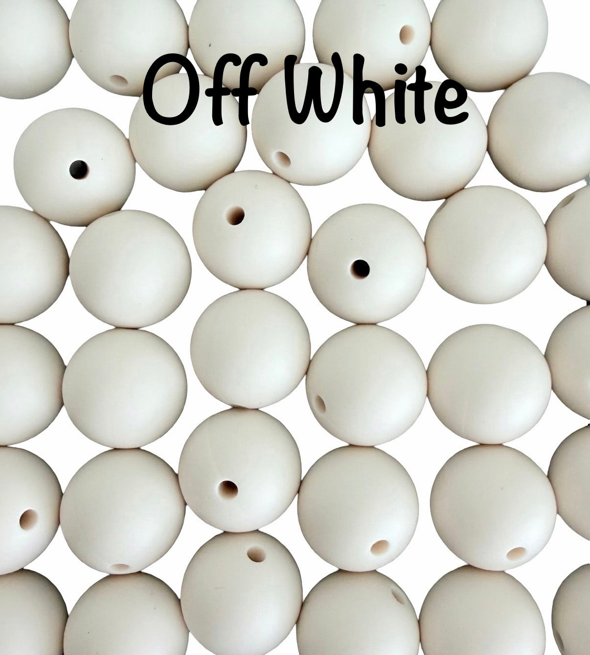 15mm Round Silicone Beads (Sold Individually)