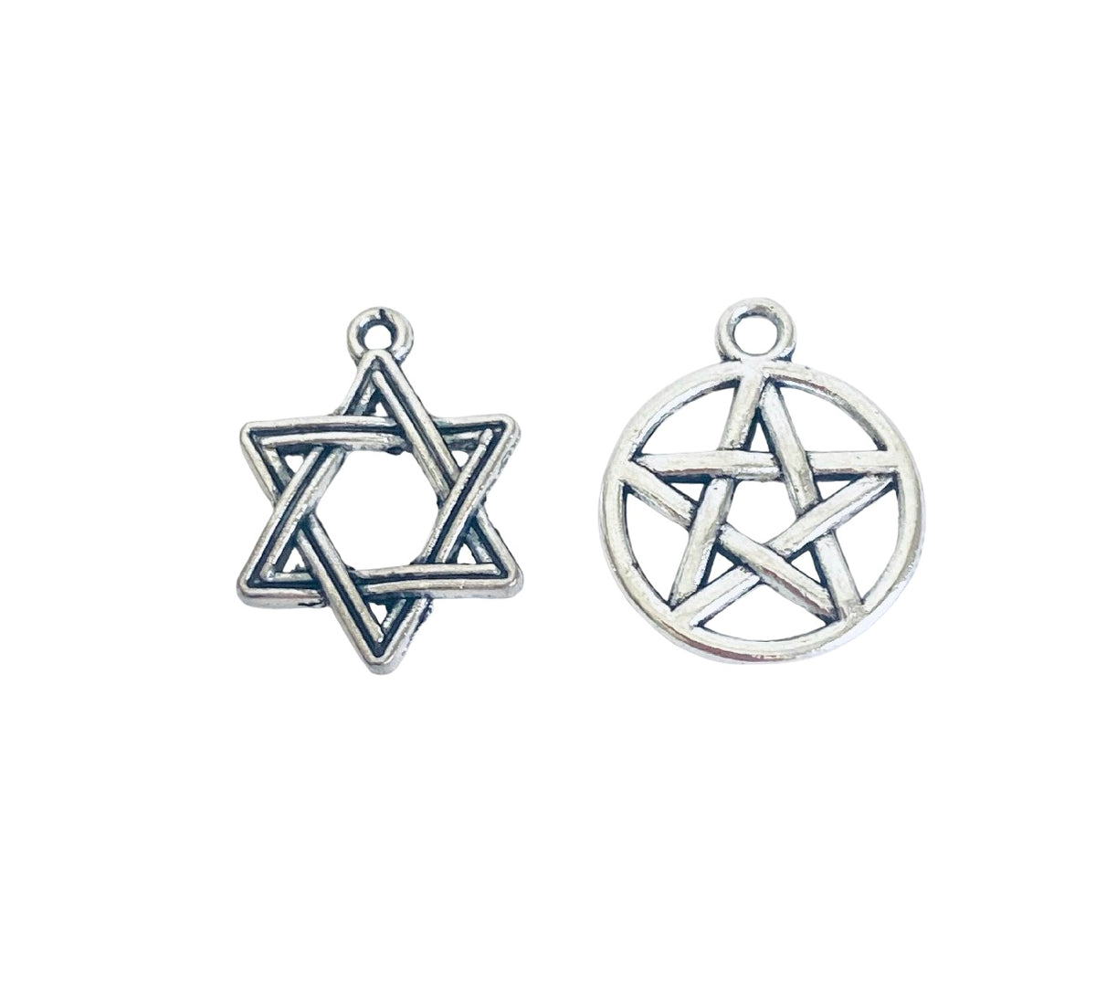 Base Metal Star of David Charms