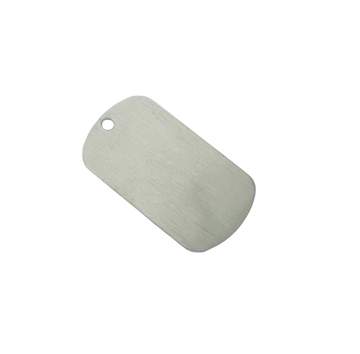 Matte Stainless Steel Large Dog Tag Blank • 28mm x 50mm