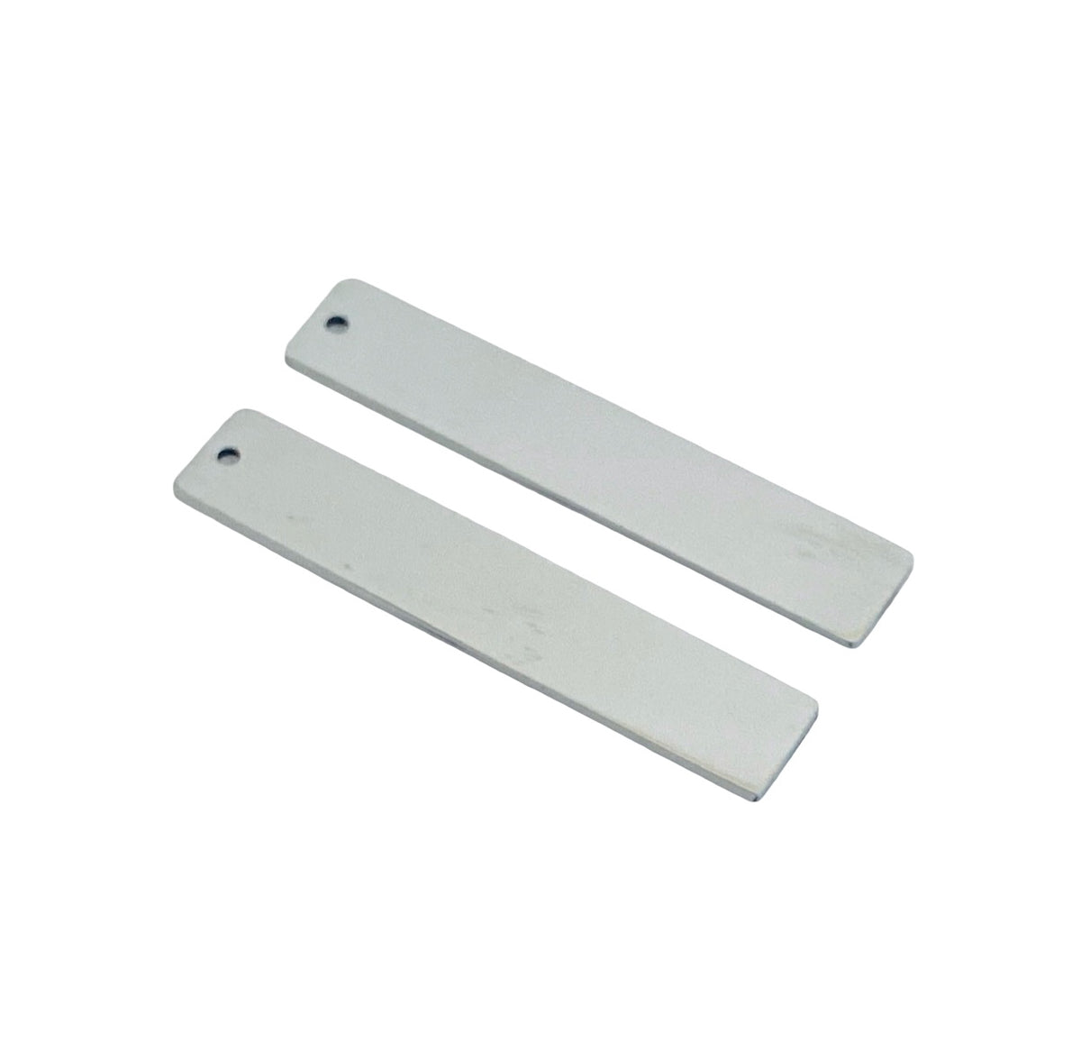 Shiny Stainless Steel Vertical Bar Blank • 6mm x 32mm