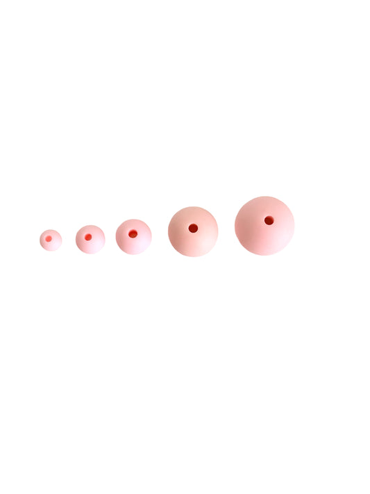 Matte Light Pink Acrylic Round Beads • 6mm, 8mm, 10mm, 13mm & 16mm