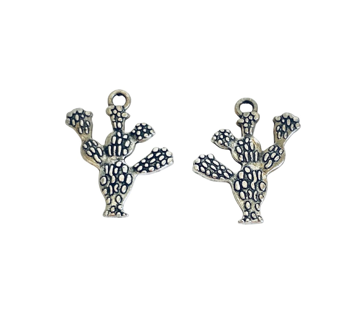 Base Metal Cactus Charm