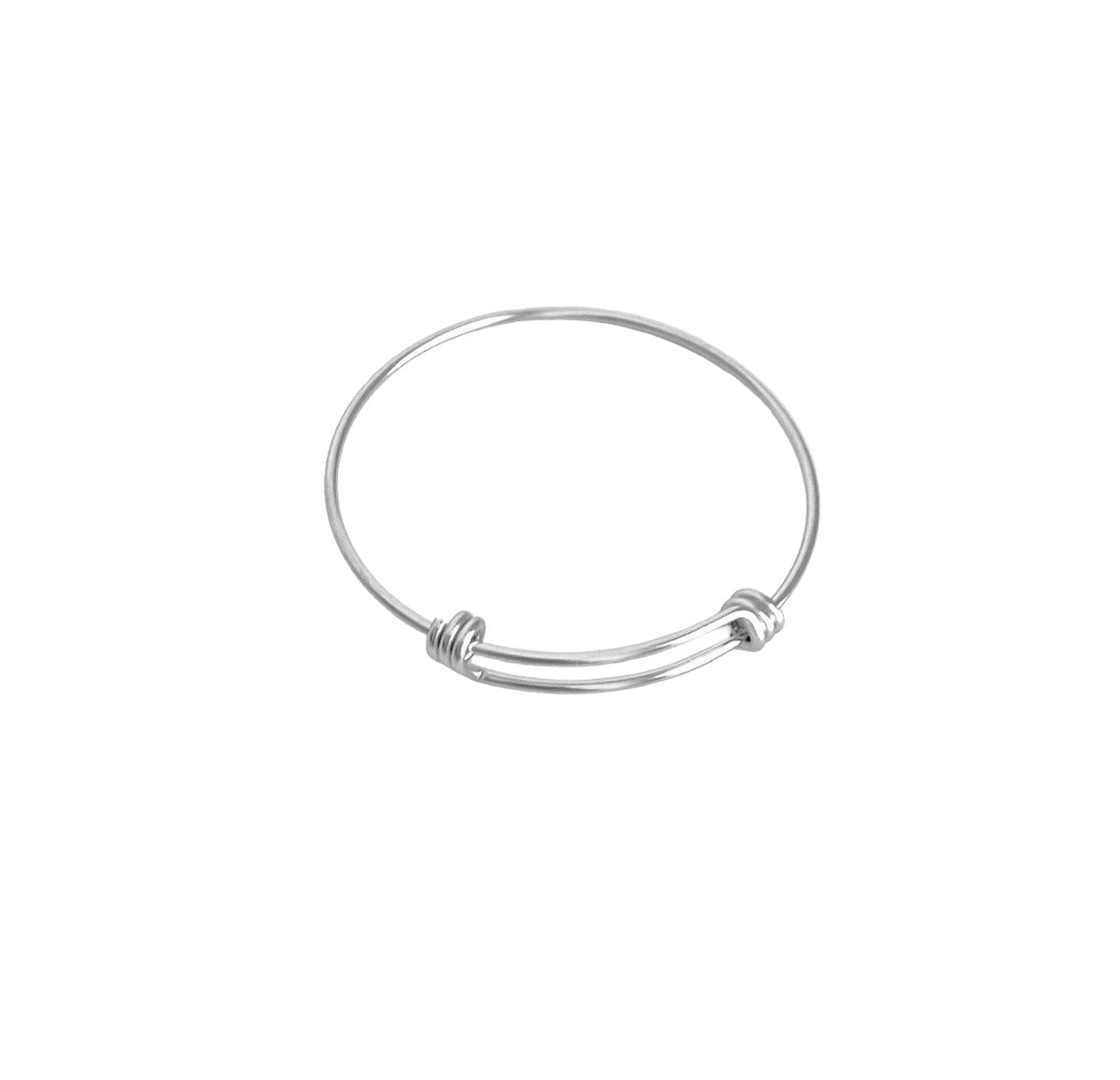 Stainless Steel Adjustable Bangle Bracelet