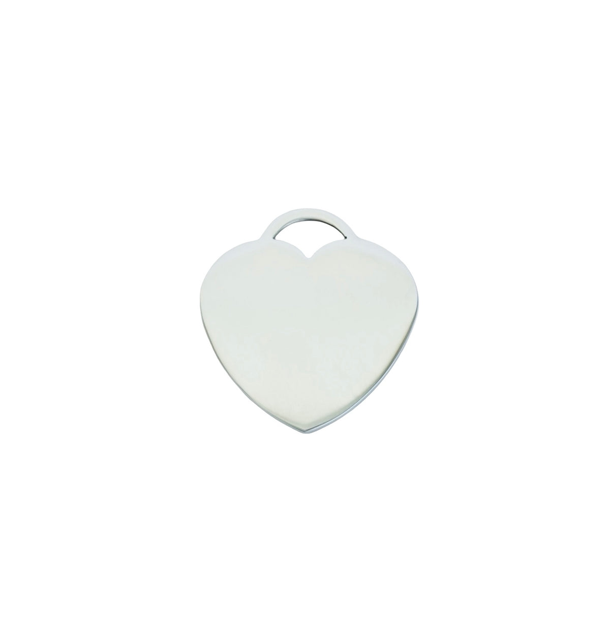 25mm Shiny Stainless Steel Heart Blanks