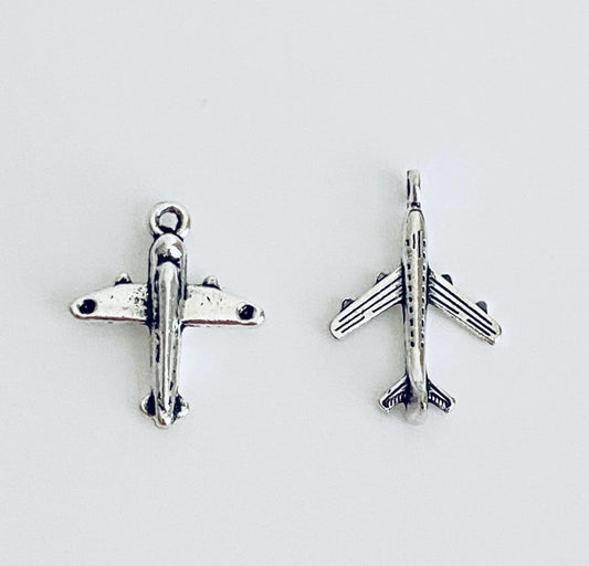 Base Metal Airplane Charm