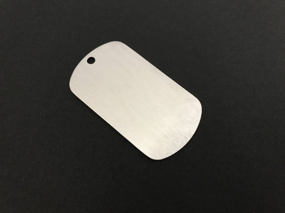 Engravable Stainless Steel Dog Tag Blank (28mm x 50mm)