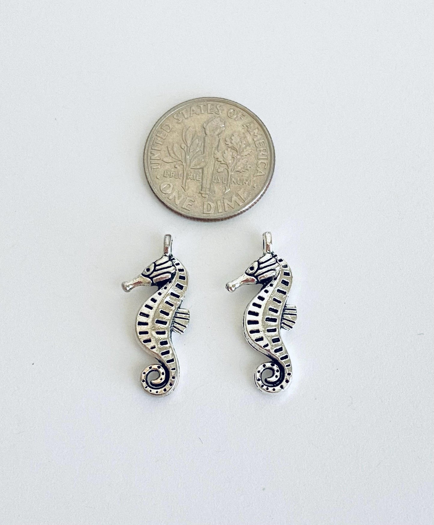 Base Metal Seahorse Charm