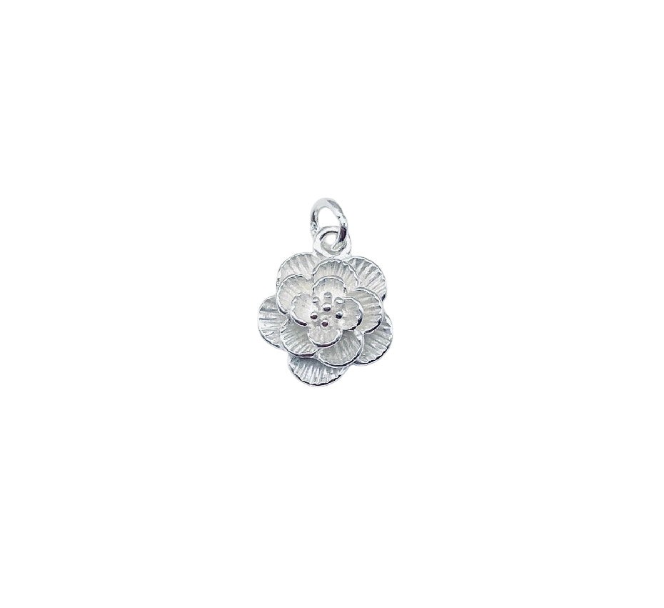 Sterling Silver Flower Charm • Sold Individually
