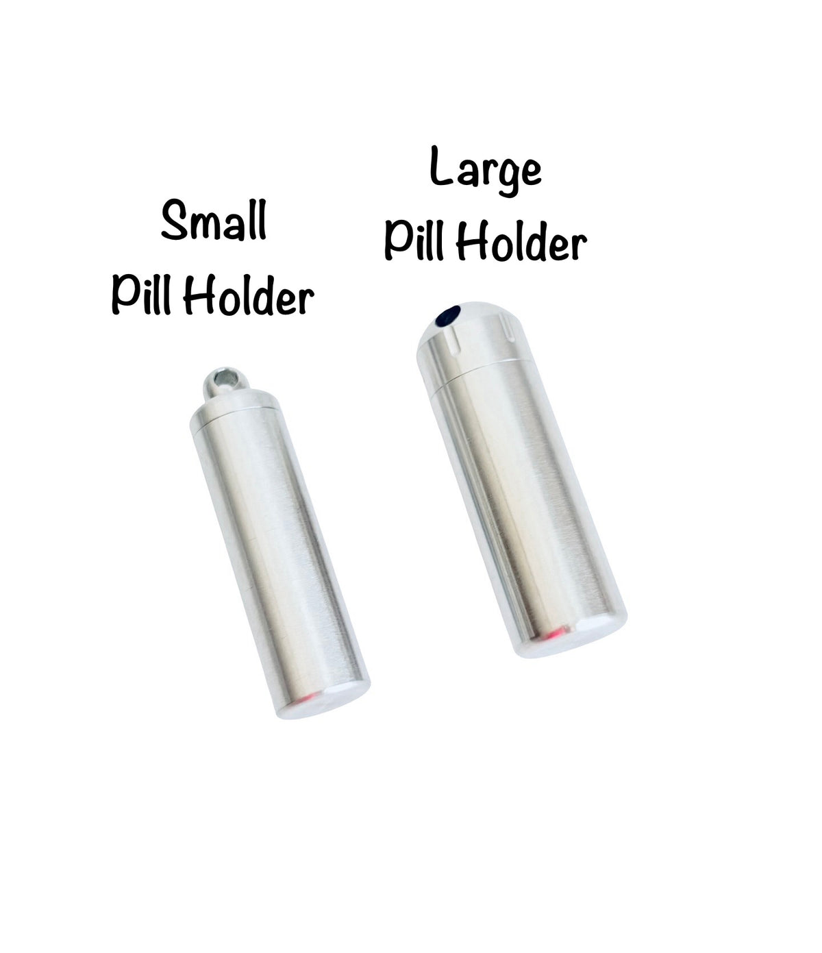 Stainless Steel Pill Holder • Small • Large
