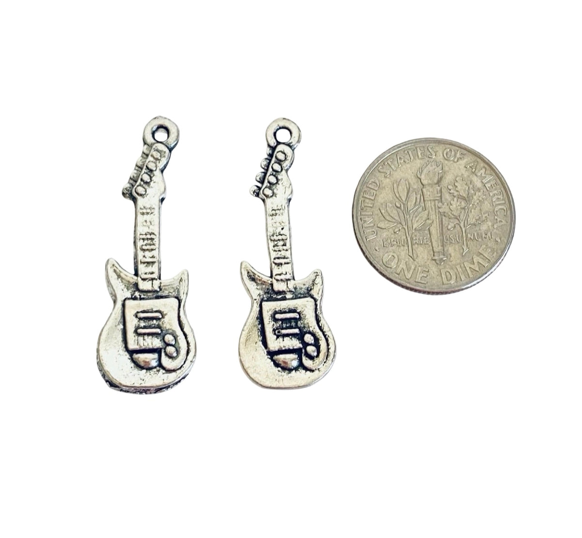 Base Metal Musical Instrument Charms (Saxophone • Trumpet • Guitar • Violin)