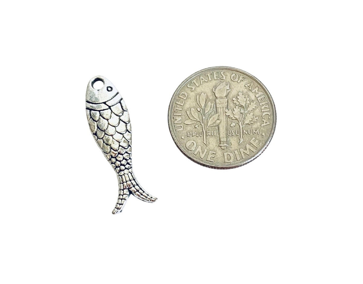 Base Metal Small Fish Charms