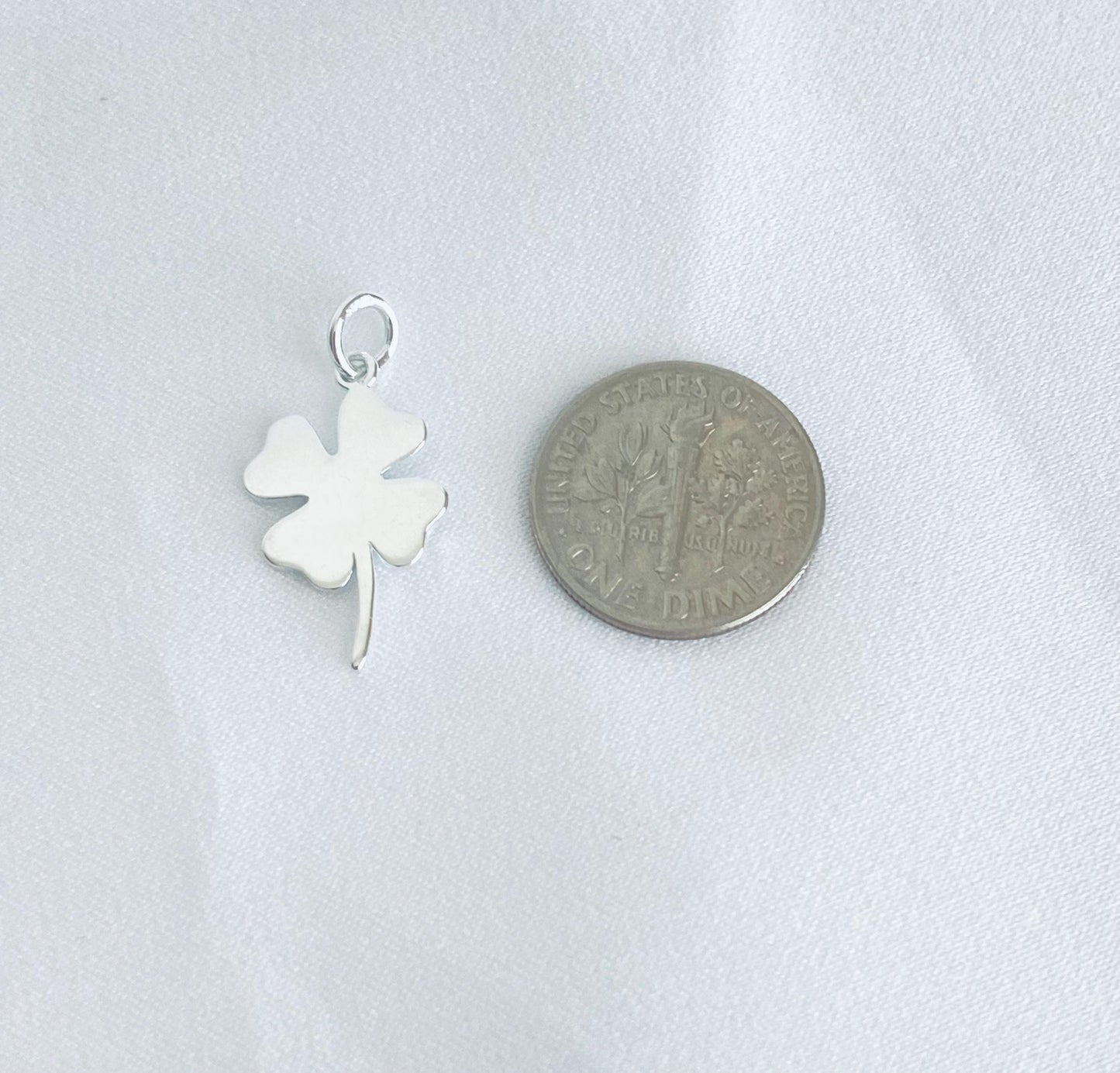 Sterling Silver Four Leaf Clover Charm
