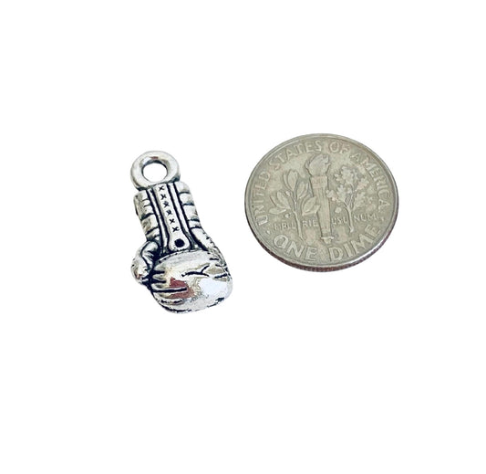 Base Metal Boxing Glove Charms