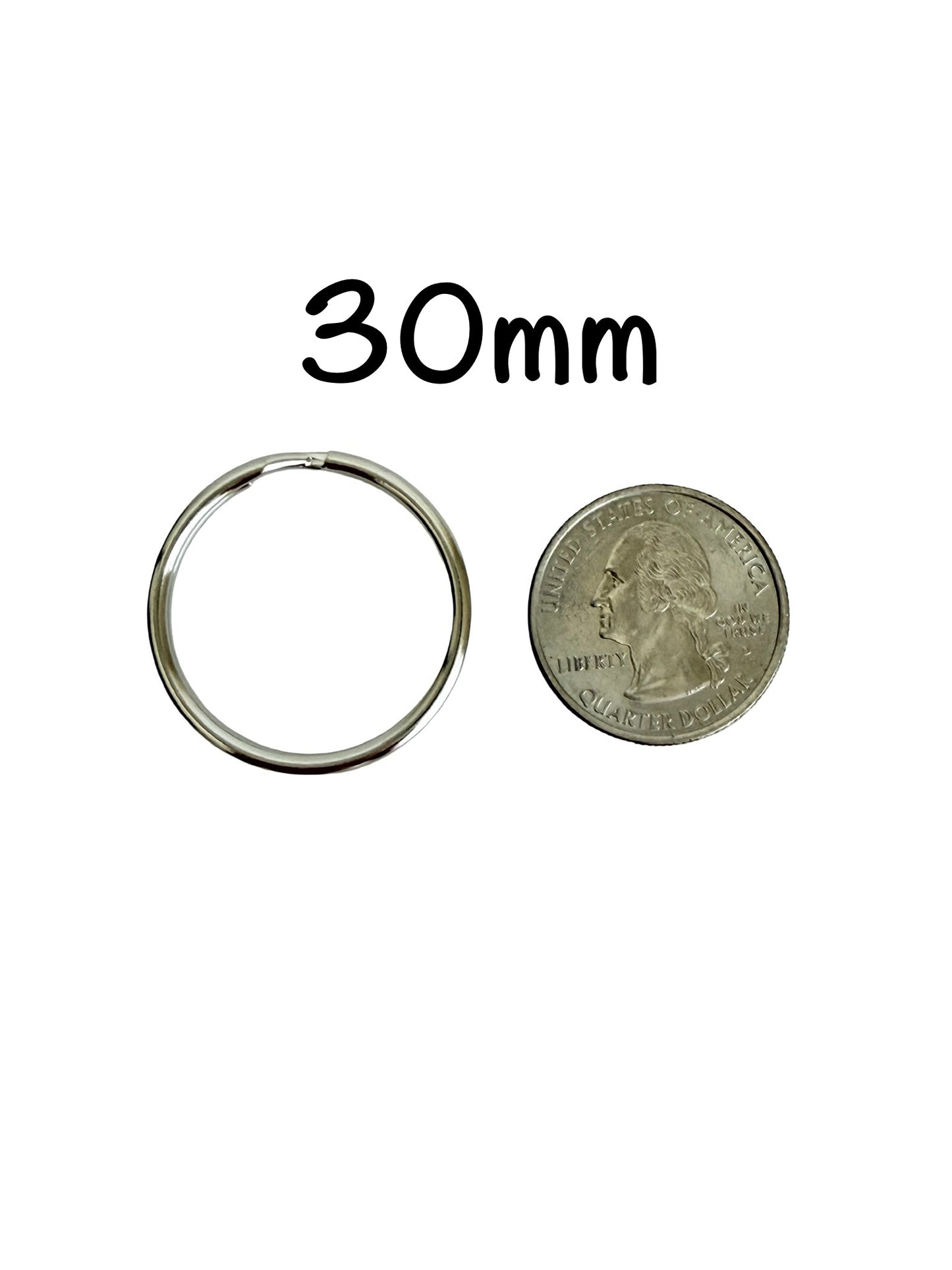 Base Metal Key Rings (25mm or 30mm)