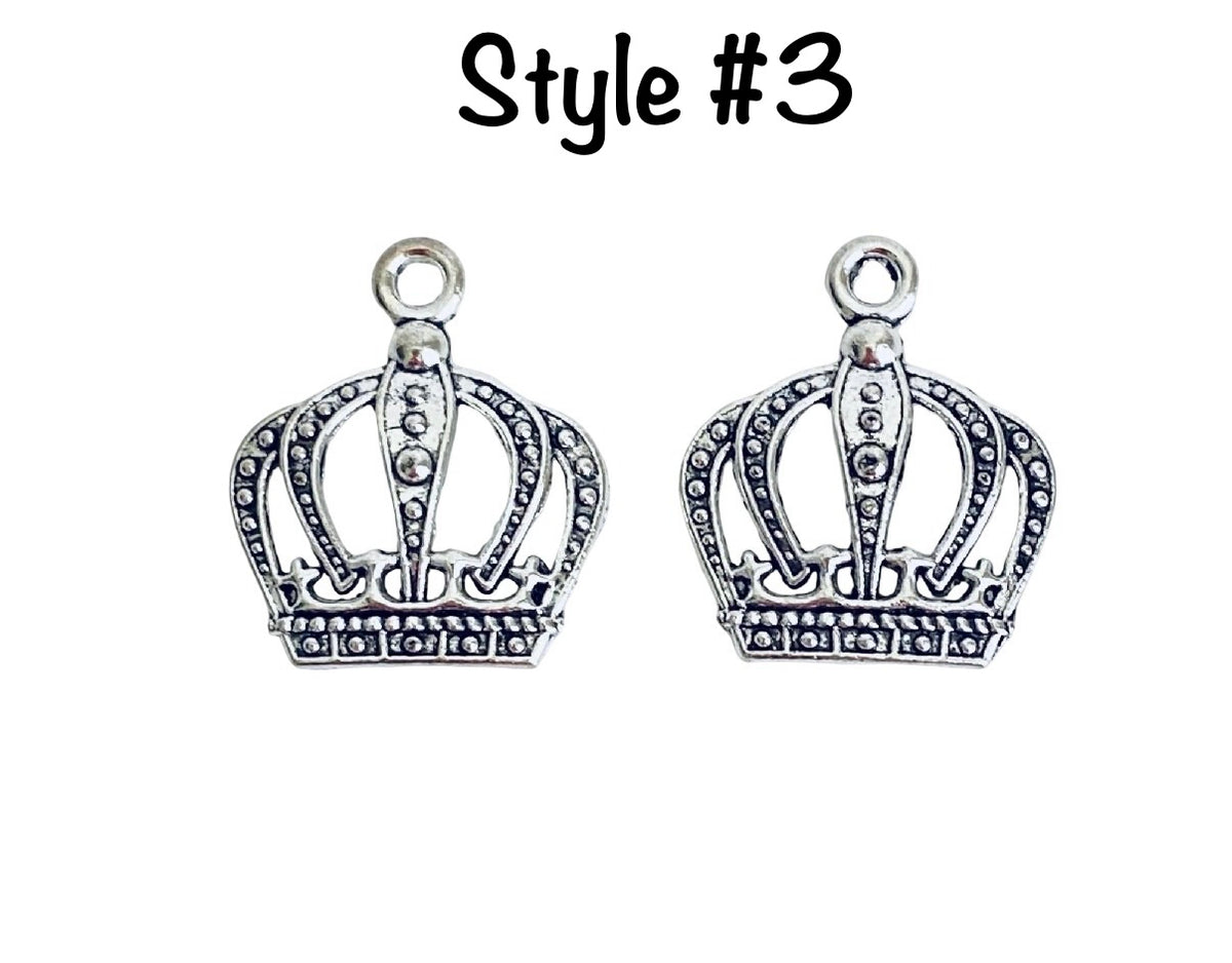 Base Metal Crown Charms