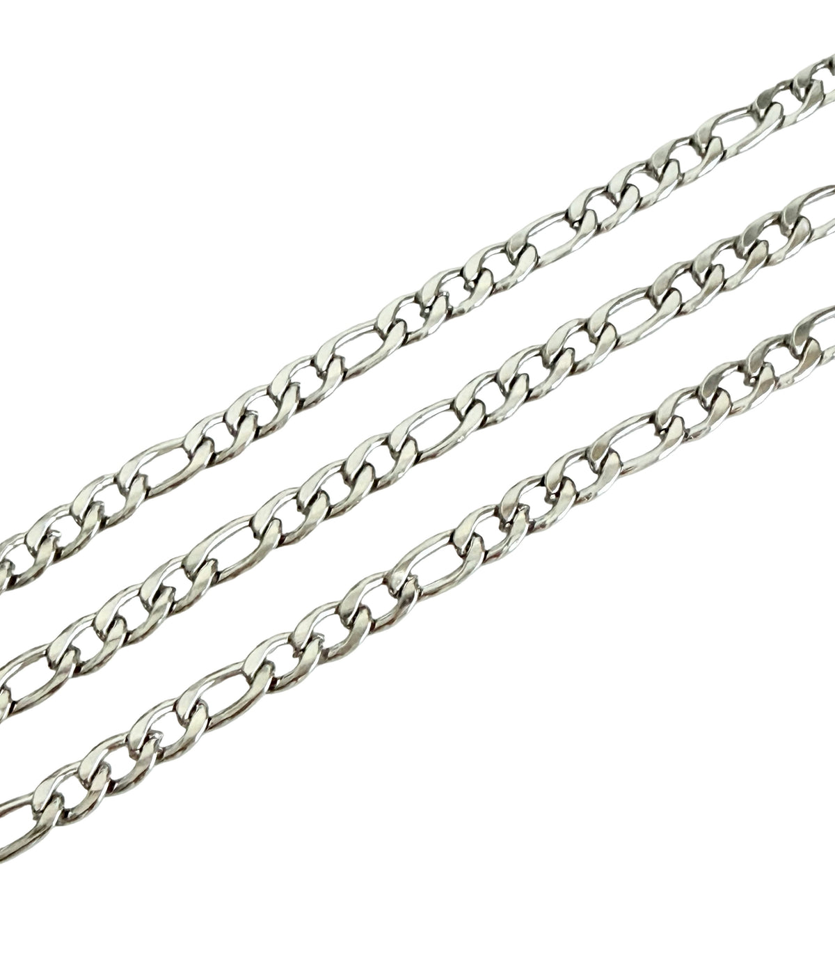 5mm x 7mm Stainless Steel Flat Curb Chain • Sold by the Foot