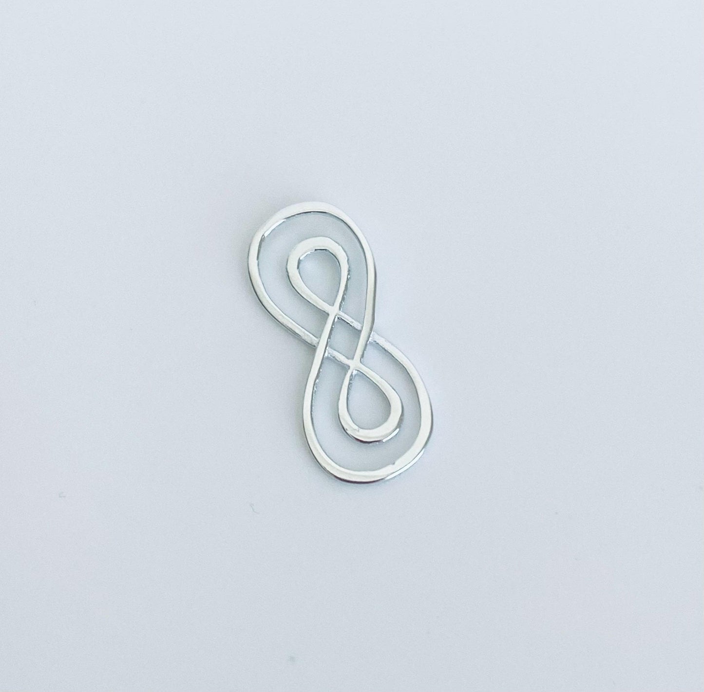 925 Sterling Silver Double Infinity Charm