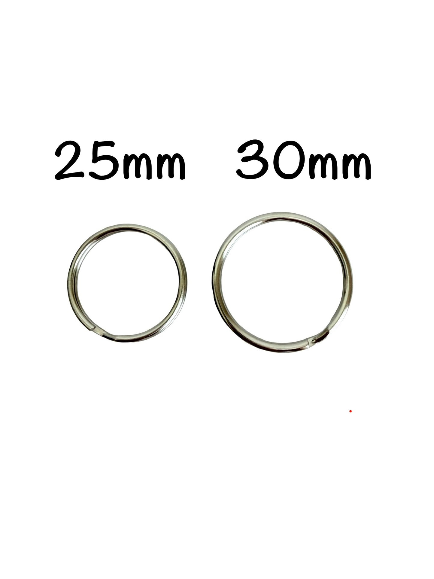 Base Metal Key Rings (25mm or 30mm)