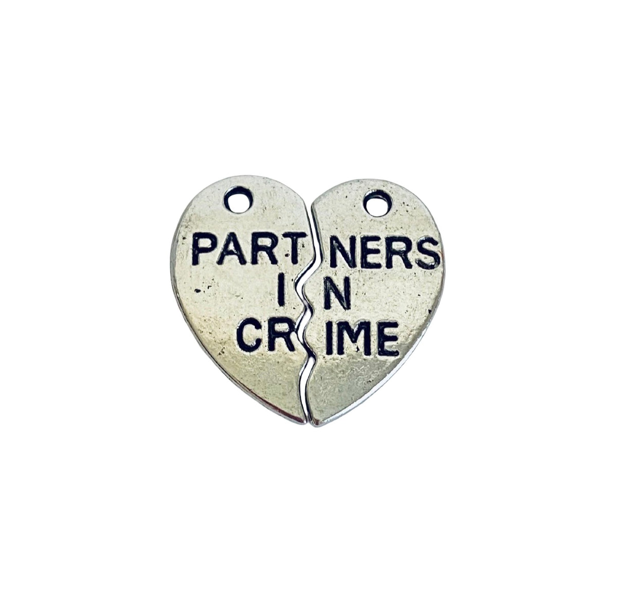 Base Metal Partners in Crime Charm (1 set)