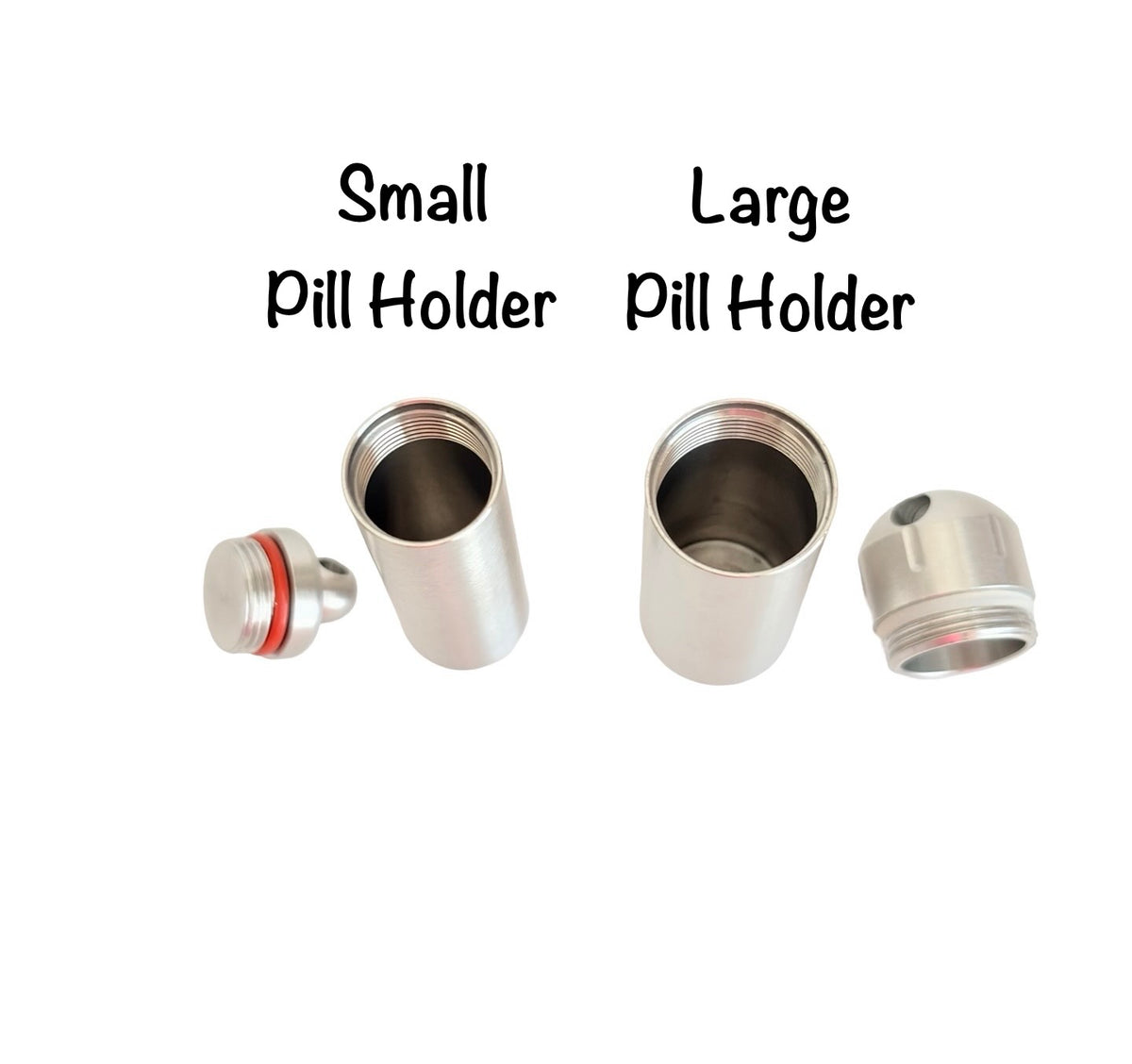 Stainless Steel Pill Holder • Small • Large